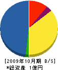 荻野ゴム工業 貸借対照表 2009年10月期