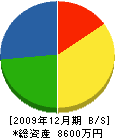 土田建設 貸借対照表 2009年12月期