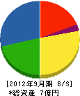 長崎管材 貸借対照表 2012年9月期