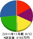 マツシマ 貸借対照表 2011年11月期