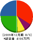 吉田造園企画 貸借対照表 2009年12月期