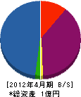 泉伸工業 貸借対照表 2012年4月期