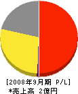 中村汽船 損益計算書 2008年9月期