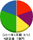 ミツヤマグリーンプロジェクト 貸借対照表 2011年3月期