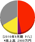 新井電気工事 損益計算書 2010年9月期