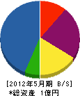 坂本工業 貸借対照表 2012年5月期