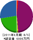 鈴木水道設備 貸借対照表 2011年6月期