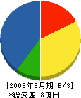 昭和プラント 貸借対照表 2009年3月期