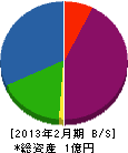 坂本組 貸借対照表 2013年2月期