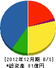 平野組 貸借対照表 2012年12月期