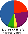 セラフ榎本 貸借対照表 2011年7月期