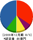 吉川建設 貸借対照表 2008年12月期