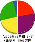 高沢組 貸借対照表 2008年12月期