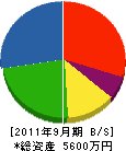 松本電化設備 貸借対照表 2011年9月期