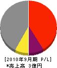 川田電機 損益計算書 2010年9月期
