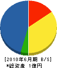 竹田重機建設工業 貸借対照表 2010年6月期
