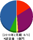 田中塗装店 貸借対照表 2010年2月期