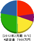 和久井電機 貸借対照表 2012年2月期