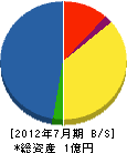 田村塗装店 貸借対照表 2012年7月期