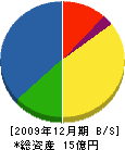 金沢斫解体業 貸借対照表 2009年12月期
