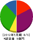 渡辺ブルドーザ工事 貸借対照表 2012年5月期