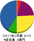 山崎開発 貸借対照表 2011年2月期