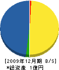 横山建設 貸借対照表 2009年12月期