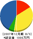 江崎組 貸借対照表 2007年12月期