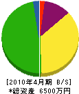 川尻実業 貸借対照表 2010年4月期