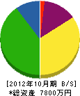 佐藤工業所 貸借対照表 2012年10月期