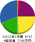 坂井土建 貸借対照表 2012年2月期