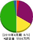 迫田建設 貸借対照表 2010年4月期