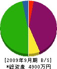 吉友塗装 貸借対照表 2009年9月期