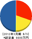 浜松造園事業（同） 貸借対照表 2012年3月期