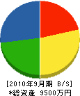 東京リース 貸借対照表 2010年9月期