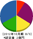 一富士電工 貸借対照表 2012年10月期