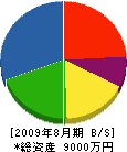 斎藤産商 貸借対照表 2009年8月期