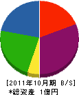 安田電機管工 貸借対照表 2011年10月期
