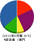 木村工務店 貸借対照表 2012年6月期
