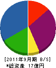 藤崎電機 貸借対照表 2011年9月期