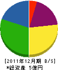 武田組 貸借対照表 2011年12月期