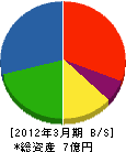 平井組 貸借対照表 2012年3月期