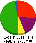 平尾建築 貸借対照表 2008年12月期