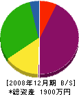 松山商会 貸借対照表 2008年12月期