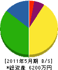 新田工業所 貸借対照表 2011年5月期