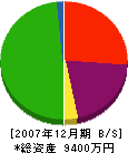 平尾建築 貸借対照表 2007年12月期