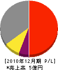 北日本ボイラ 損益計算書 2010年12月期