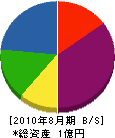 村井電気工業 貸借対照表 2010年8月期