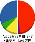 福寿園 貸借対照表 2009年12月期