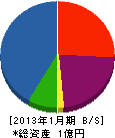 Ｋ・Ｌ・Ｓ 貸借対照表 2013年1月期